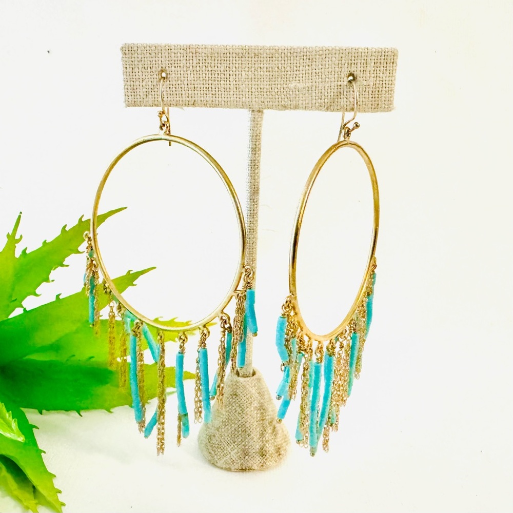 Turquoise Heishi Soixante Neuf Earrings